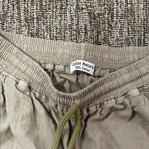 Tan 100% Trouser Women’s Cotton Natural - Picture 2 of 5